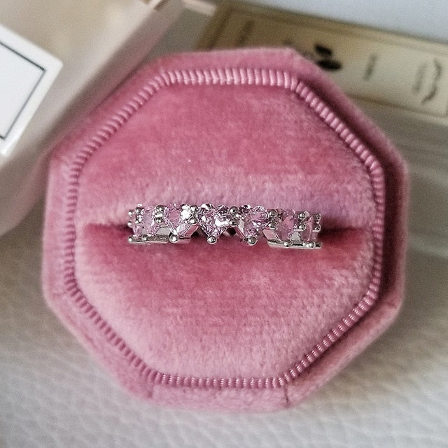 Luxury 925 Sterling Silver Wedding Band Eternity Ring For Women Big Gift For Ladies Love Wholesale Lots Bulk Jewelry R4577