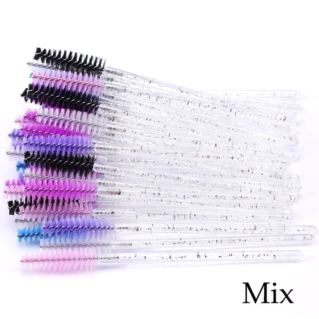 Eyelash Extension Disposable Eyebrow brush Mascara Wand Applicator Spoolers Eye Lashes Cosmetic Brushes Set makeup tools