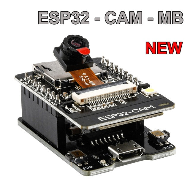 ESP32-CAM-MB MICRO USB ESP32 Serial to WiFi ESP32 CAM Development Board CH340 CH340G 5V Bluetooth+OV2640 Camera+2.4G Antenna IPX