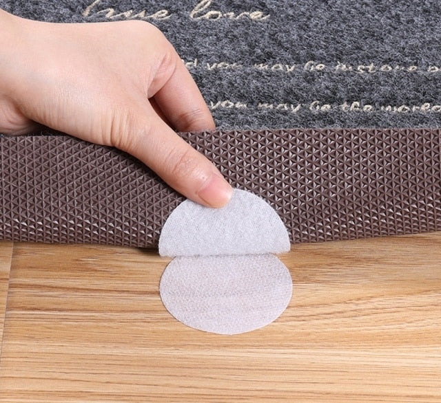 20pcs/10 Pairs Anti Curling Carpet Tape Rug Gripper Carpet Sofa and Sheets in Place and Keep the Corners Flat