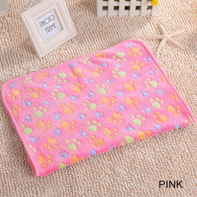 Dog Claw Towel Rug Pet Mat dog Bed Winter Warm Cat coral velvet Towel Blanket Sleeping Cover Towel cushion pet supplies
