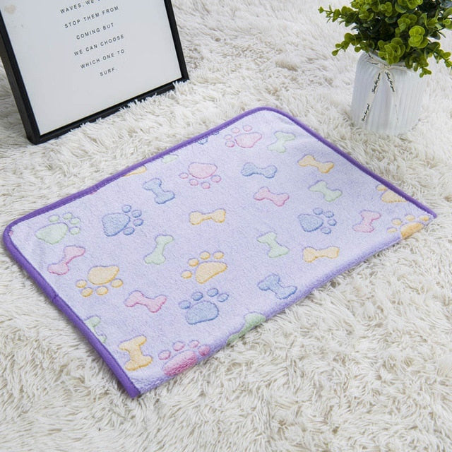 Dog Claw Towel Rug Pet Mat dog Bed Winter Warm Cat coral velvet Towel Blanket Sleeping Cover Towel cushion pet supplies