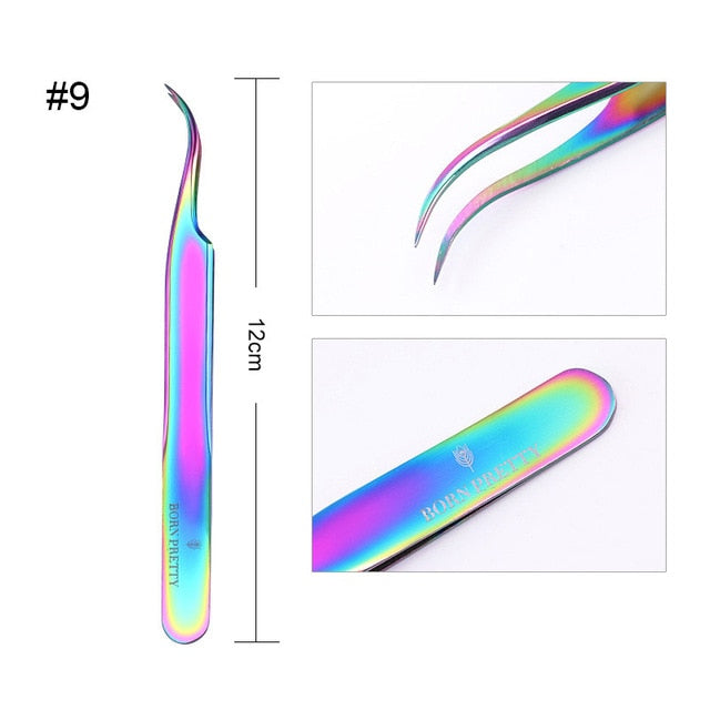 BORN PRETTY Nail Cuticle Nipper Scissors Stainless Steel Rainbow Tweezer Clipper Dead Skin Remover Scissor Plier Pusher Tool