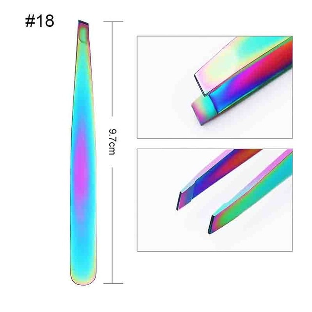 BORN PRETTY Nail Cuticle Nipper Scissors Stainless Steel Rainbow Tweezer Clipper Dead Skin Remover Scissor Plier Pusher Tool