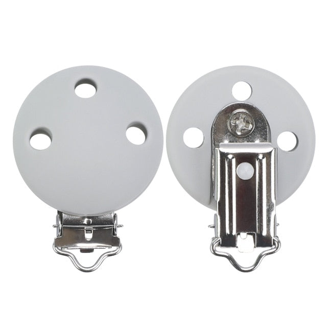 TYRY.HU Round/Heart Silicone Clip 3 Pcs/Set Of Pacifier Clip BPA-Free Silicone Dummy Baby Pacifier Chain DIY Accessories