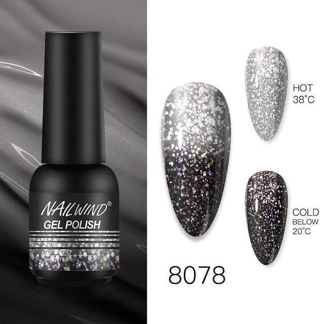 NAILWIND Nail Polish 8ml Hybrid Varnish Manicure Art Semi Permanent Need UV LED Nail Art Base Top Coat Gel Nail Polish