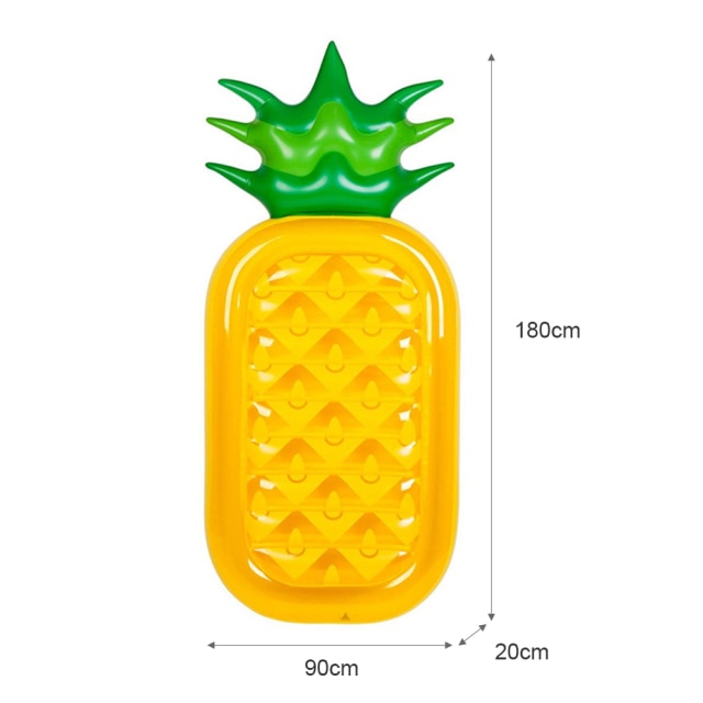 Summer Inflatable Floating Row Swimming Pool Water Hammock Pineapple Air Mattresses Bed Beach Water Sports Lounger Chair Mat
