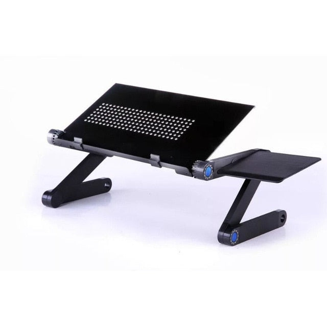 Adjustable Portable Folding Laptop Desk Computer Table Stand Tray for Bed Useful Side Tables Furniture Living Room Table