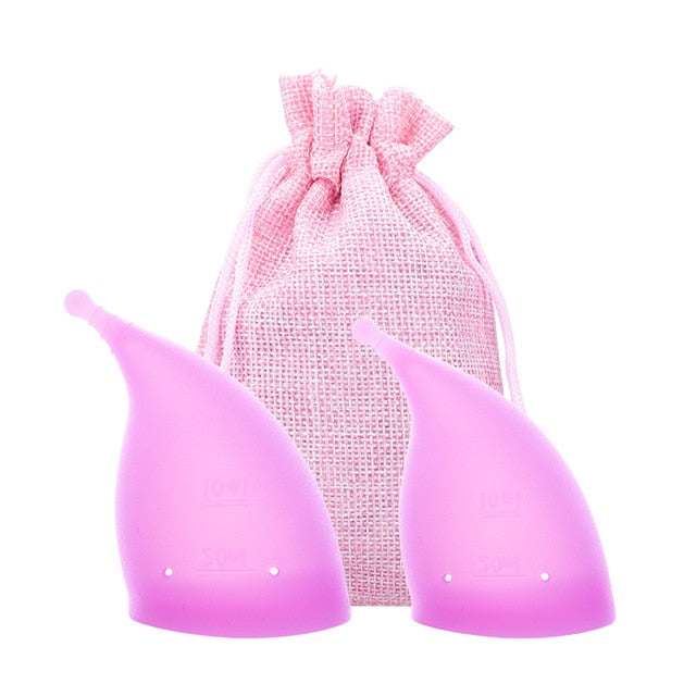 Women Menstrual Cup Period Cup Medical Grade Silicone Feminine Hygiene Copa Menstrual de Silicone Medica Reusable Menstrual Cup