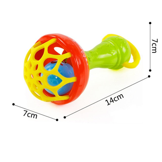 Baby Toys 0 12 Months Baby Rattle Ball Safe Newborn Rattle Toys Soft Silicone Baby Teether Educational Rattle Teether Toys Gifts