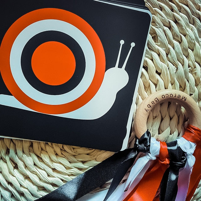 Montessori Baby Toys Black White Flash Cards High Contrast Visual Stimulation Learning Activity Flashcards Baby Gifts C0642H