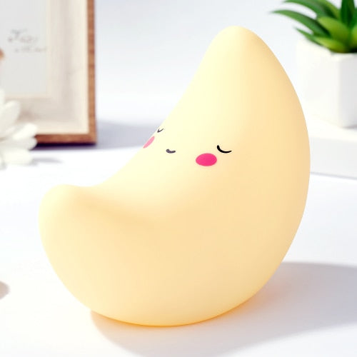 2021 Cute unicorn Cloud Star Moon Appease Glow Night Light Feeding Light Baby Sleeping child Toy Kids for birthday present gift