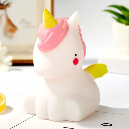 2021 Cute unicorn Cloud Star Moon Appease Glow Night Light Feeding Light Baby Sleeping child Toy Kids for birthday present gift