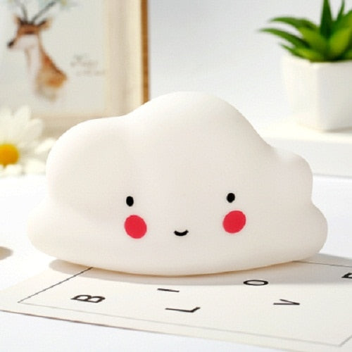 2021 Cute unicorn Cloud Star Moon Appease Glow Night Light Feeding Light Baby Sleeping child Toy Kids for birthday present gift