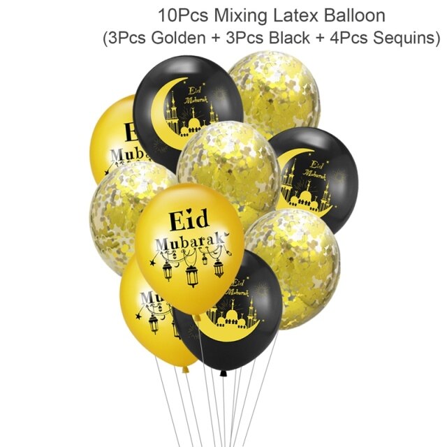 Balloons Decor Ramadan And Eid Decorations Eid Bjd Eid Mubarak Decor MUBARAK Paper Banner RAMADAN MUBARAK Muslim Ramadan Decor