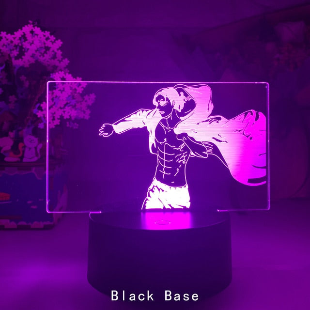 Acrylic Table Lamp Anime Attack on Titan for Home Room Decor Light Cool Kid Child Gift Captain Levi Ackerman Figure Night Lights