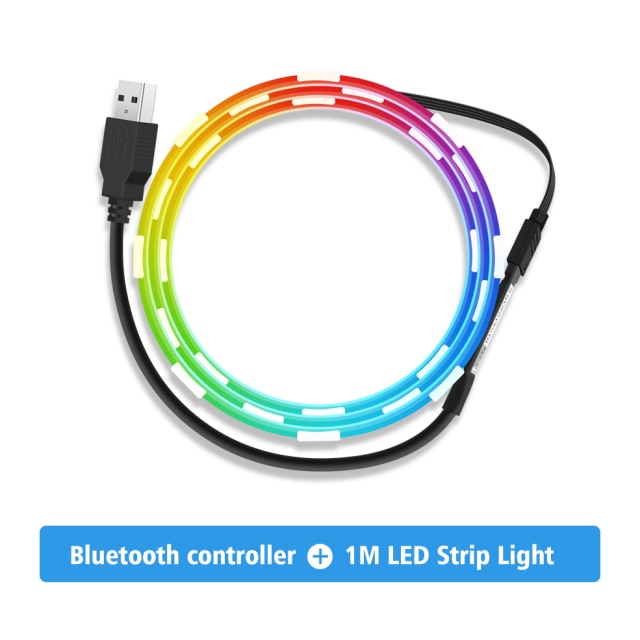 Led Strip Light USB Bluetooth APP 1M 2M 3M 4M 5M TV Backlight Screen Lighting Music Sync RGB Tape Lights For Room/living room