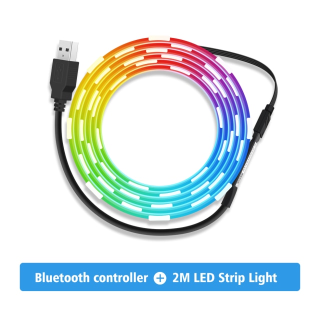 Led Strip Light USB Bluetooth APP 1M 2M 3M 4M 5M TV Backlight Screen Lighting Music Sync RGB Tape Lights For Room/living room