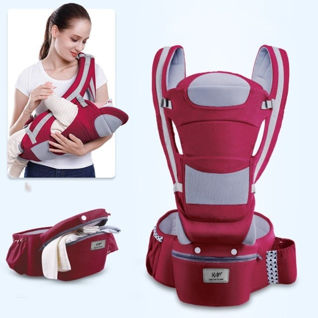 0-48M Ergonomic Front Facing Baby Carrier Infant Baby Hipseat Carrier Front Facing Ergonomic Kangaroo Baby Wrap Sling Travel