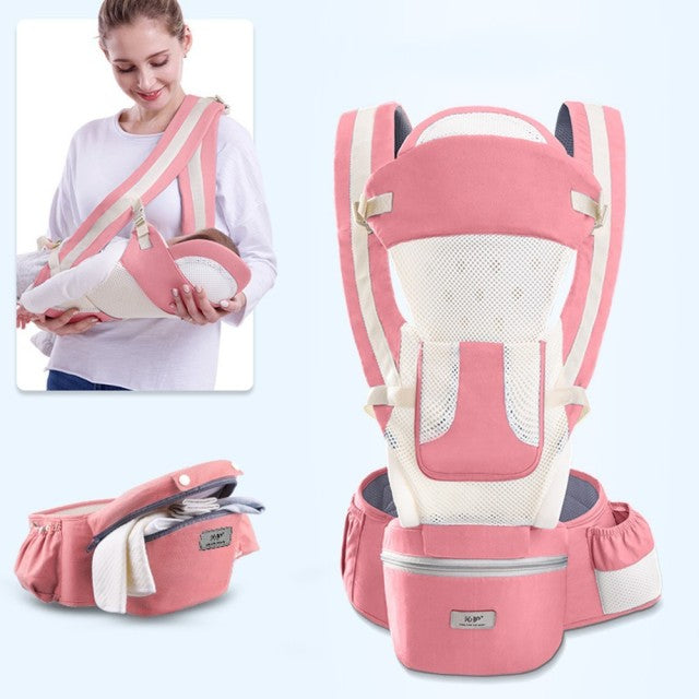 0-48M Ergonomic Front Facing Baby Carrier Infant Baby Hipseat Carrier Front Facing Ergonomic Kangaroo Baby Wrap Sling Travel