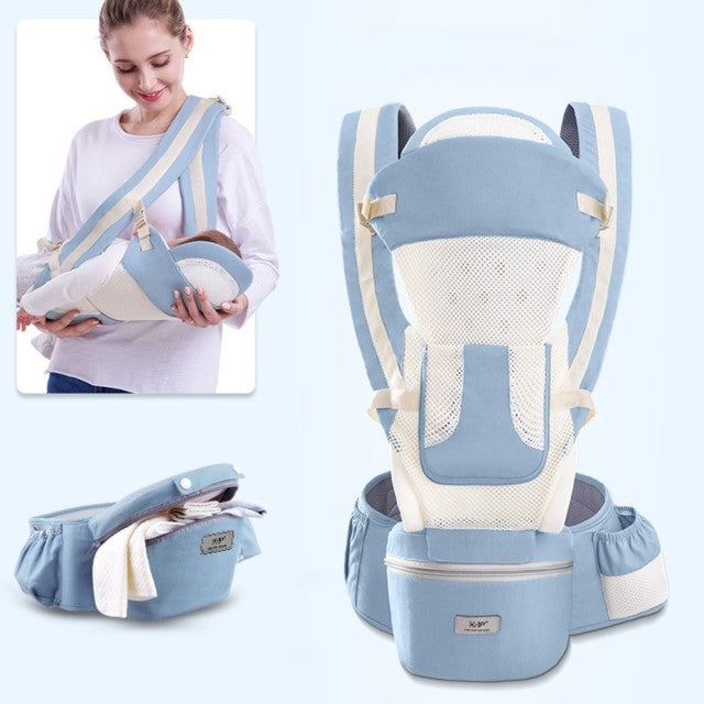 0-48M Ergonomic Front Facing Baby Carrier Infant Baby Hipseat Carrier Front Facing Ergonomic Kangaroo Baby Wrap Sling Travel