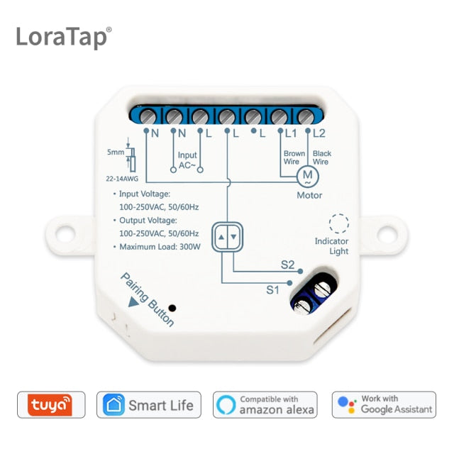 Tuya Smart Life WiFi Curtain Switch Module for Roller Shutter Blinds Motor Smart Home Google Home Alexa Voice Control DIY