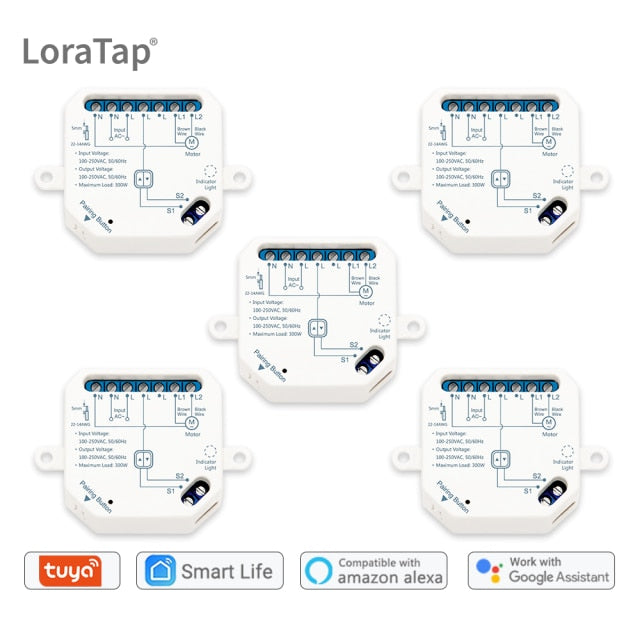 Tuya Smart Life WiFi Curtain Switch Module for Roller Shutter Blinds Motor Smart Home Google Home Alexa Voice Control DIY