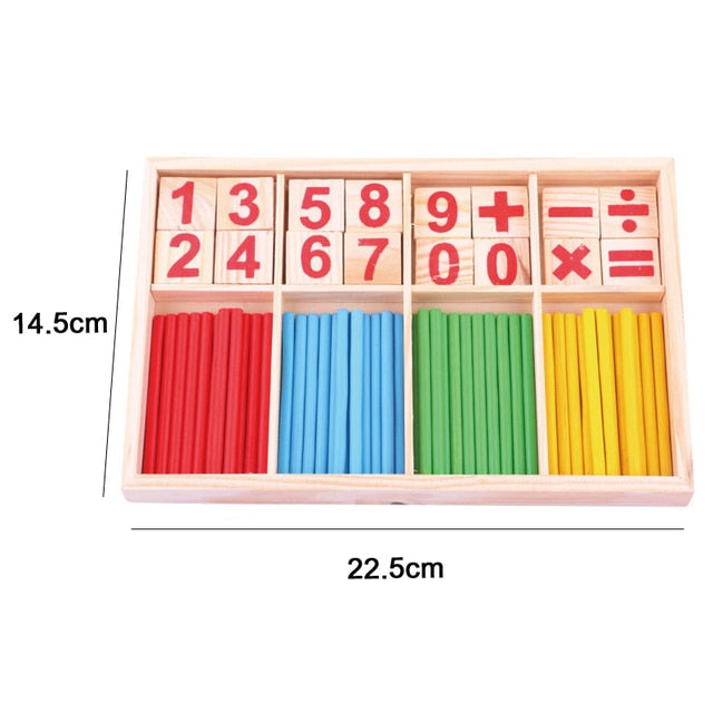 ASWJ Kids Montessori Wooden Toys Rainbow Block Kid Learning Toy Baby Music Rattles Graphic Colorful Wooden Block Educational Toy