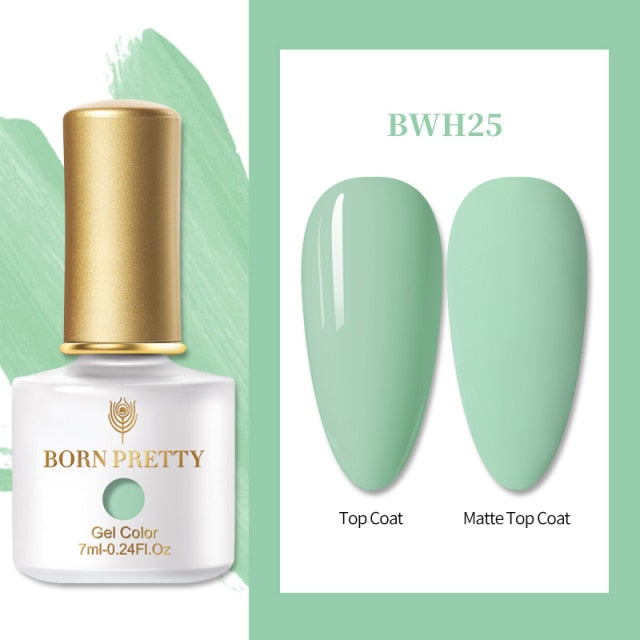 BORN PRETTY Nail Gel 6ml Eggshell Gel Nail Polish Transparent Gel & Special Black Material Nail Gel With Any Color Base