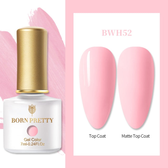 BORN PRETTY Nail Gel 6ml Eggshell Gel Nail Polish Transparent Gel & Special Black Material Nail Gel With Any Color Base