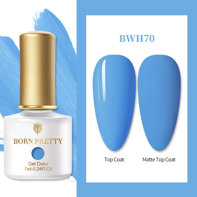 BORN PRETTY Nail Gel 6ml Eggshell Gel Nail Polish Transparent Gel & Special Black Material Nail Gel With Any Color Base