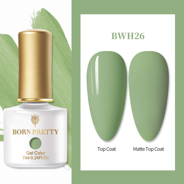 BORN PRETTY Nail Gel 6ml Eggshell Gel Nail Polish Transparent Gel & Special Black Material Nail Gel With Any Color Base