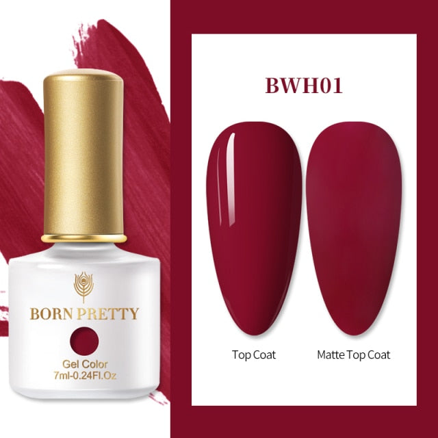 BORN PRETTY Nail Gel 6ml Eggshell Gel Nail Polish Transparent Gel & Special Black Material Nail Gel With Any Color Base