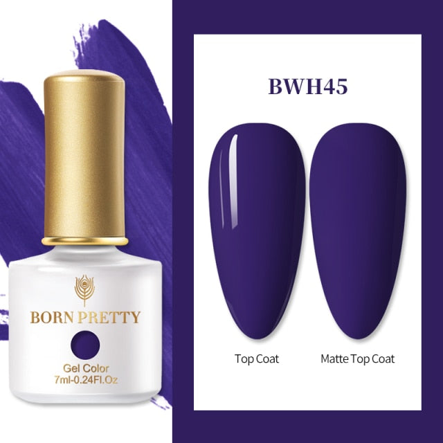 BORN PRETTY Nail Gel 6ml Eggshell Gel Nail Polish Transparent Gel & Special Black Material Nail Gel With Any Color Base