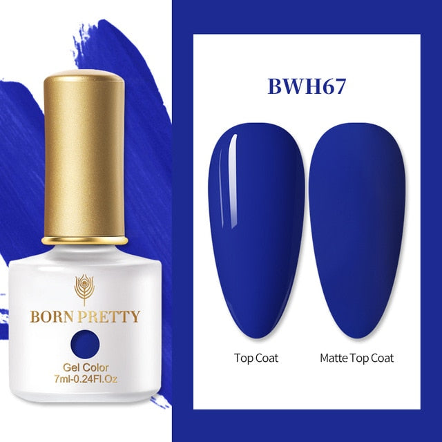 BORN PRETTY Nail Gel 6ml Eggshell Gel Nail Polish Transparent Gel & Special Black Material Nail Gel With Any Color Base