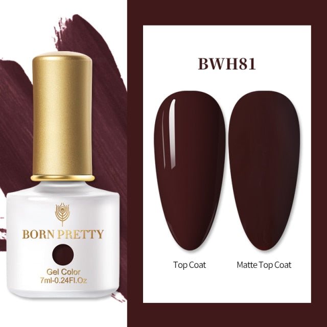 BORN PRETTY Nail Gel 6ml Eggshell Gel Nail Polish Transparent Gel & Special Black Material Nail Gel With Any Color Base