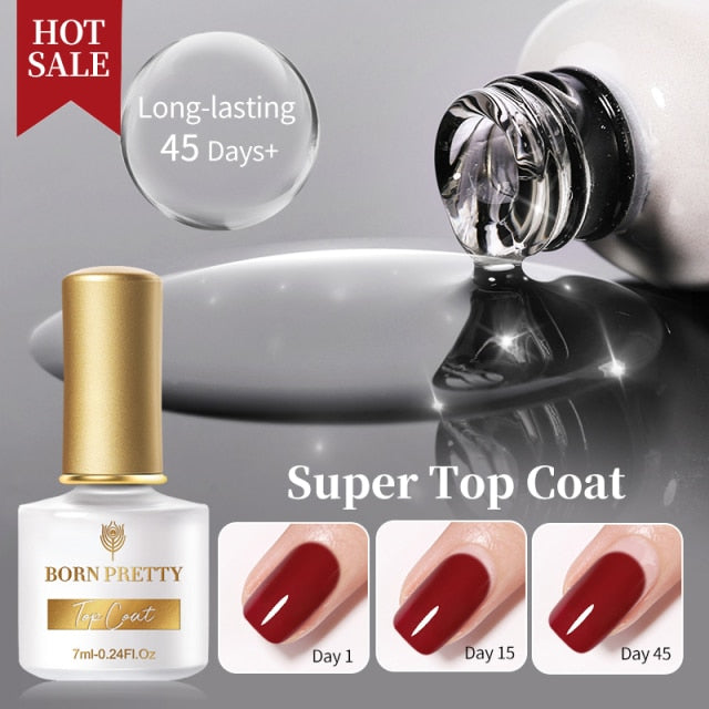 BORN PRETTY Nail Gel 6ml Eggshell Gel Nail Polish Transparent Gel & Special Black Material Nail Gel With Any Color Base