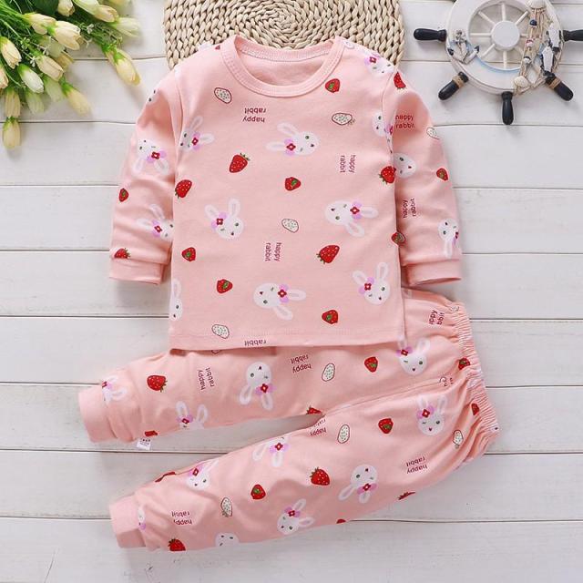 Children Pajamas Baby Clothing Set Kids Unicorn Cartoon Sleepwear Autumn Cotton Nightwear Boys Girls Animal Pyjamas Pijamas Set