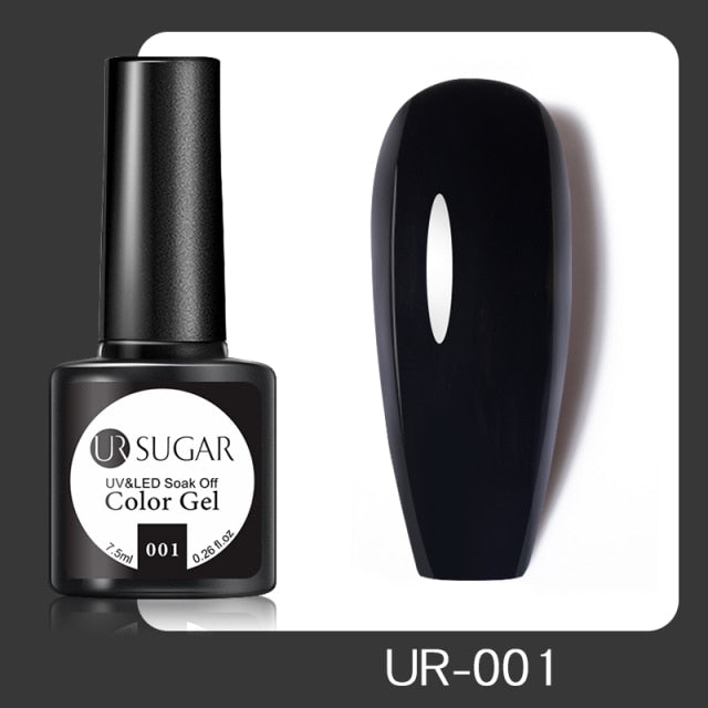 UR SUGAR 7.5ml No Wipe Base Top Coat Color Gel Nail Polish Matte UV Top Coat UV LED Soak Off Nail Art Gel Varnish for Manicures