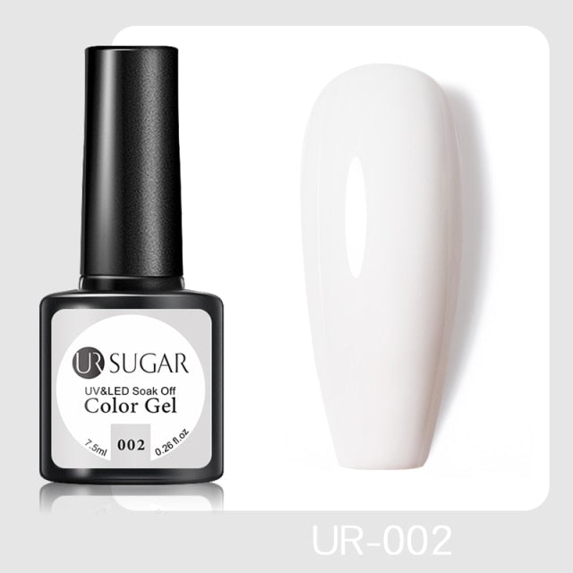 UR SUGAR 7.5ml No Wipe Base Top Coat Color Gel Nail Polish Matte UV Top Coat UV LED Soak Off Nail Art Gel Varnish for Manicures