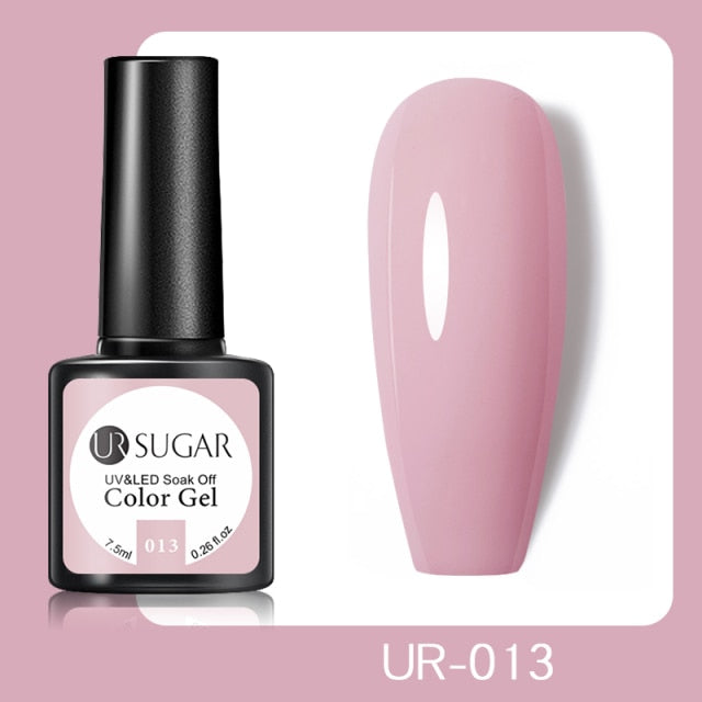 UR SUGAR 7.5ml No Wipe Base Top Coat Color Gel Nail Polish Matte UV Top Coat UV LED Soak Off Nail Art Gel Varnish for Manicures