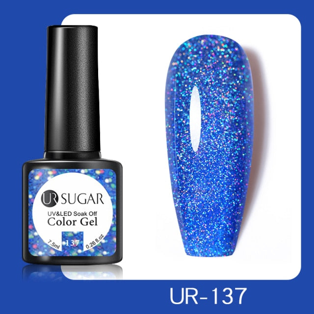 UR SUGAR 7.5ml No Wipe Base Top Coat Color Gel Nail Polish Matte UV Top Coat UV LED Soak Off Nail Art Gel Varnish for Manicures