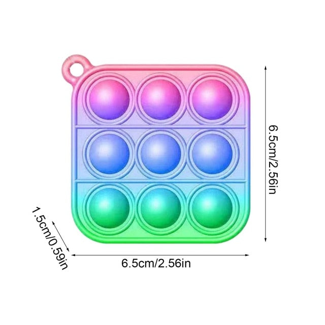 Push Bubble Fidget Toys Adult Stress Relief Sensory Toy Antistress Fidgets Ice Cream Board Soft Squishy Bubble Anti-Stress Game