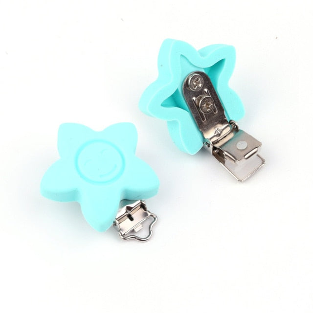 TYRY.HU Round/Heart Silicone Clip 3 Pcs/Set Of Pacifier Clip BPA-Free Silicone Dummy Baby Pacifier Chain DIY Accessories