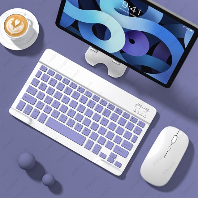 Tablet Wireless Keyboard For iPad Pro 2020 11 12.9 10.5 Teclado, Bluetooth-compatible Keyboard Mouse For iPad 8th 7th Air 4 3 2