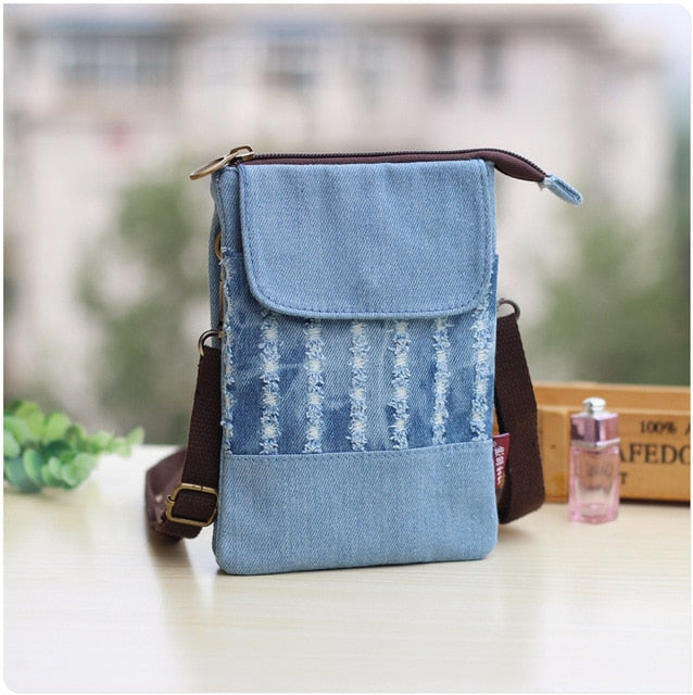 Small Shoulder Bags Nylon Women Mobile Phone Bags Mini Female Messenger Purse Lady Wallet New 2021
