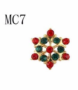 10PCS gold silver metal 3d Diamonds nail art christmas decorations charms nails glitter rhinestones nail supplies jewelry Xmas