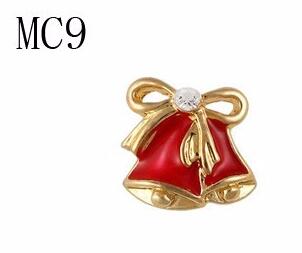 10PCS gold silver metal 3d Diamonds nail art christmas decorations charms nails glitter rhinestones nail supplies jewelry Xmas