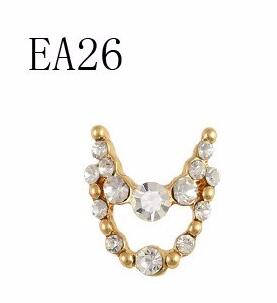 10PCS gold silver metal 3d Diamonds nail art christmas decorations charms nails glitter rhinestones nail supplies jewelry Xmas
