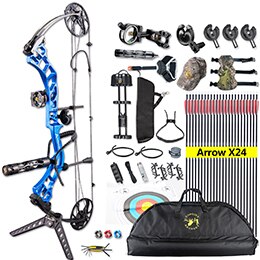 6 Color Ship From USA High Quality Topoint Archery Trigon 19-70lbs Adjustable Compound Bow Full Package for Hunting Shooting